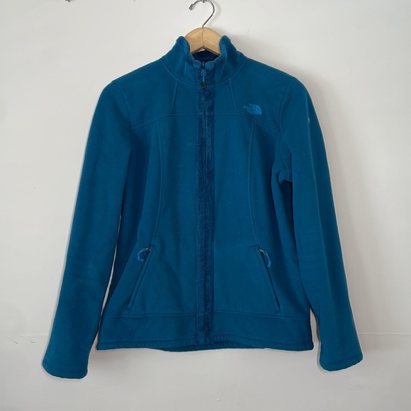 The North Face Women’s Heavy Fleece Front Zip Jacket Teal M - Picture 2 of 8